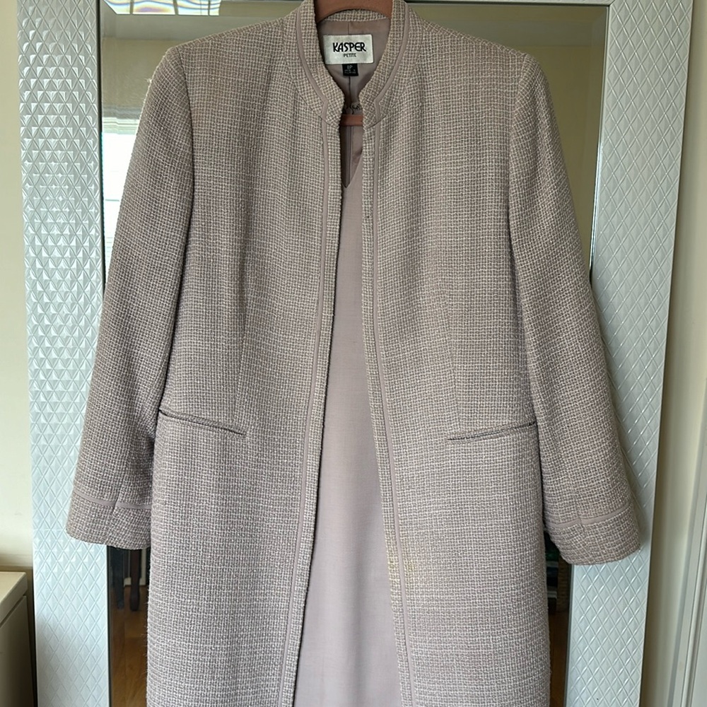 Kasper dress with matching long topper